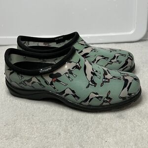 Sloggers Women's Waterproof Garden Shoe Comfort Insole Cow Print Sz 10